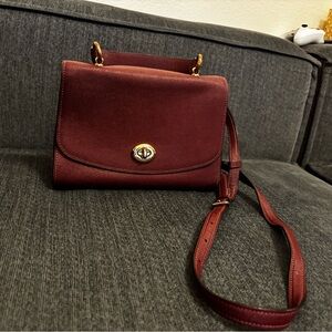 Coach Burgundy Crossbody Bag